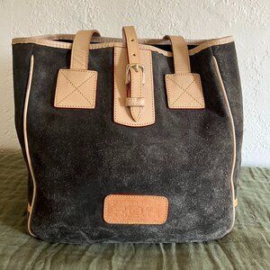 Dooney & Bourke Suede Shoulder Bag - Grey